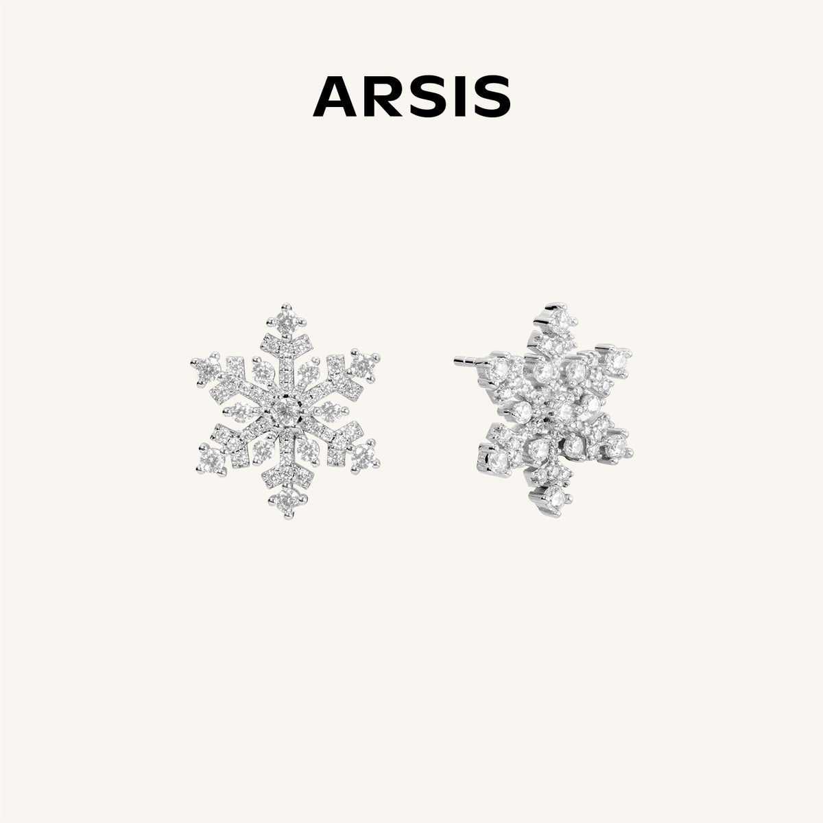 Snowflake Stud Earrings