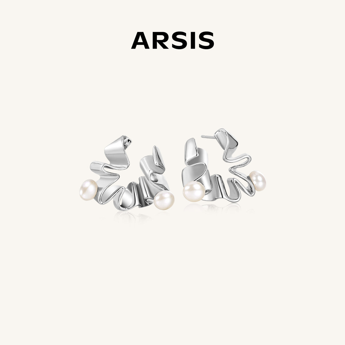 Pleated Flora Earrings