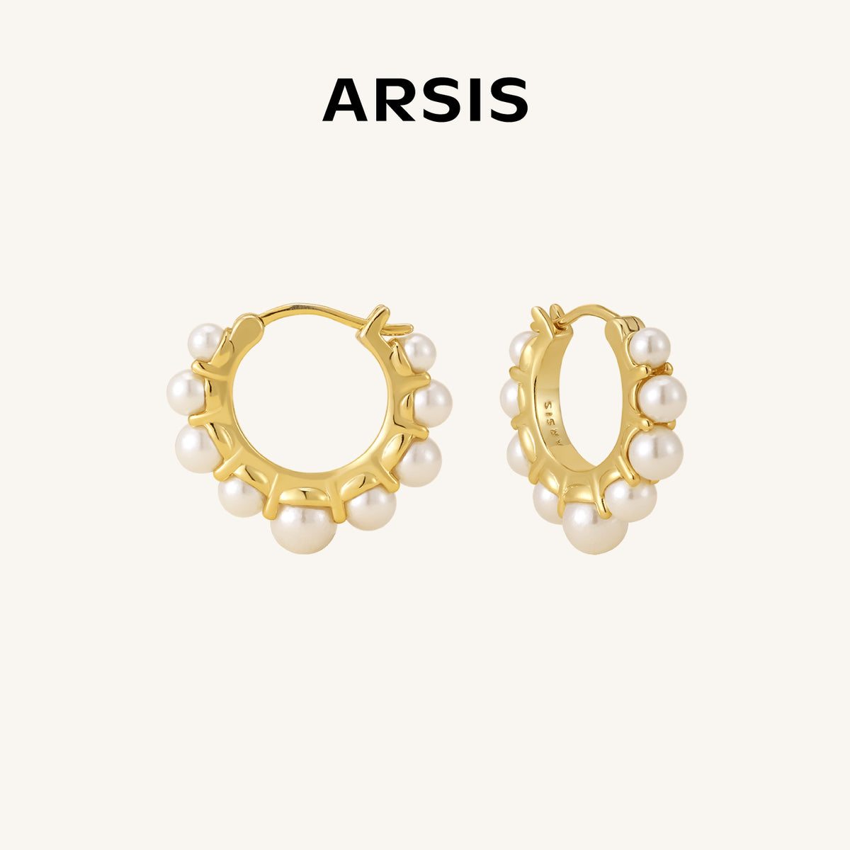 Innocence Age Pearl Hoop Earrings