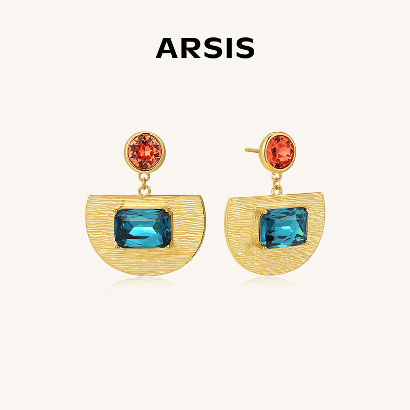 Crystal Sunset Dangle Earrings