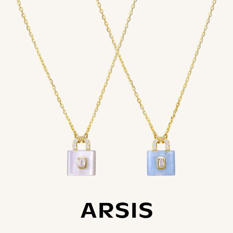 Secret Garden Padlock Pendant Necklace