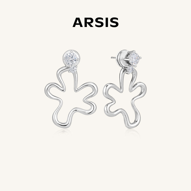 Blossom Two Way CZ Flower Earrings