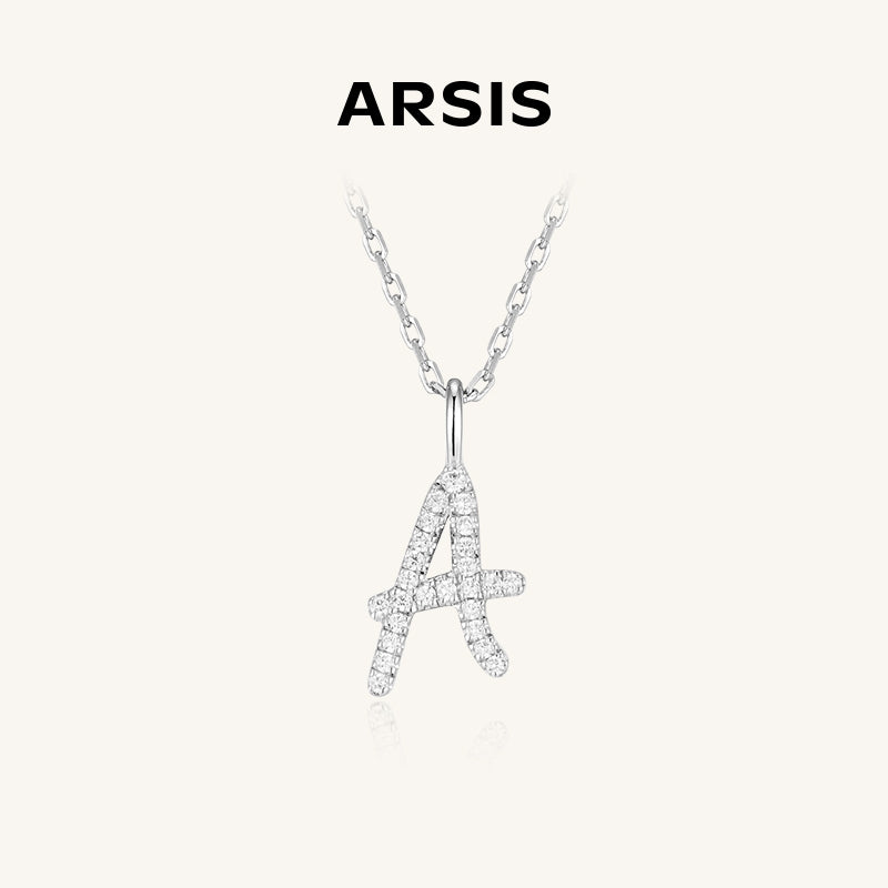 Imprint Artistic Initial Pendant Necklace