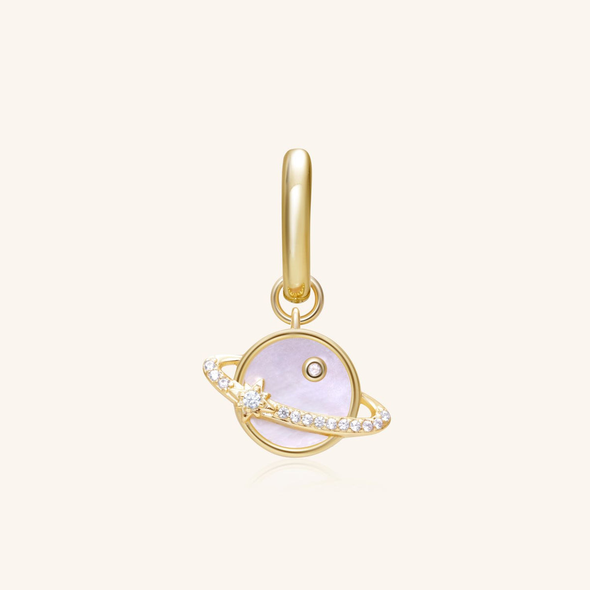 Single Planet Charm Earring